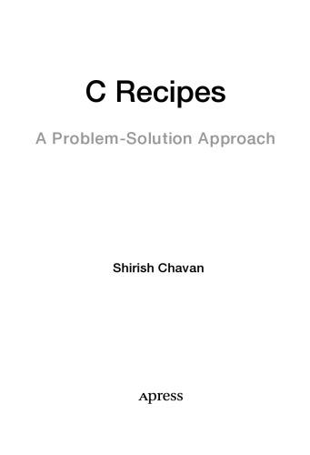 C Recipes A Problem-Solution Approach