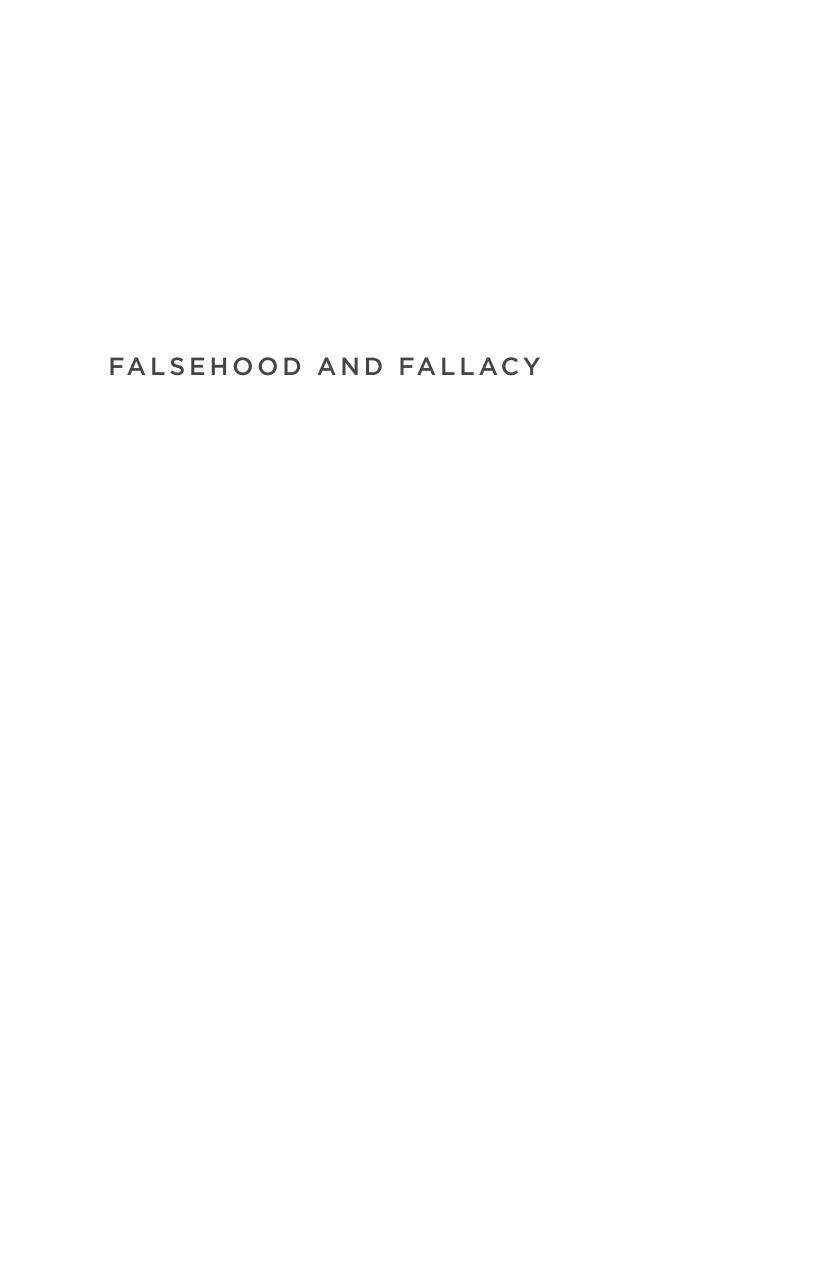 Falsehood and Fallacy