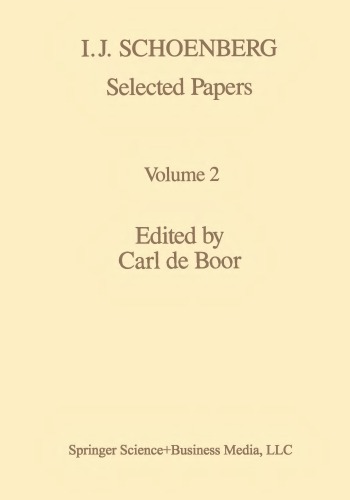 I. J. Schoenberg Selected Papers