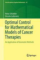 Optimal Control for Mathematical Models of Cancer Therapies