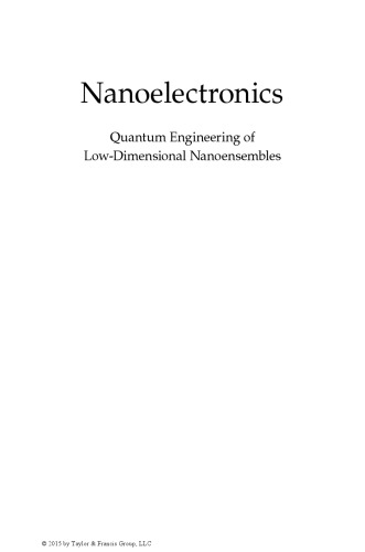 Nanoelectronics : quantum engineering of low-dimensional nanoensembles
