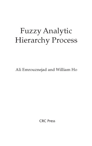 Fuzzy Analytic Hierarchy Process