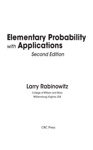 Elementary Probability with Applications