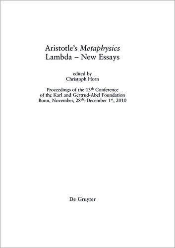 Aristotle's Metaphysics Lambda - New Essays