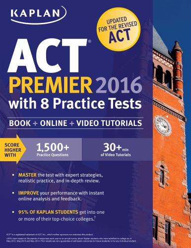 ACT Premier 2016-2017 with 8 Practice Tests