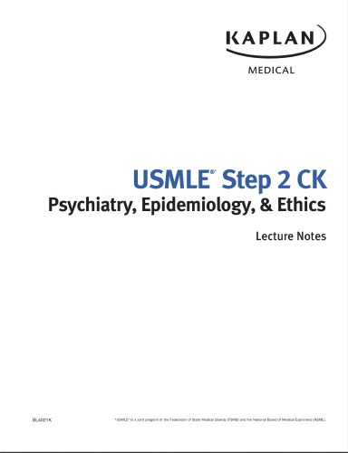 USMLE Step 2 CK Lecture Notes 2017