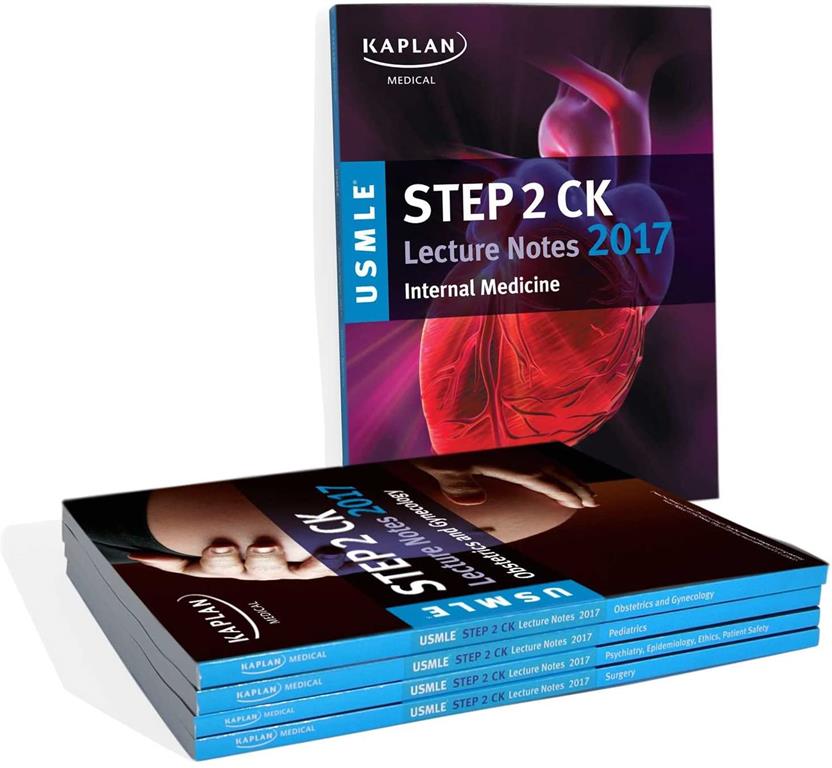 USMLE Step 2 CK Lecture Notes 2017: 5-Book Set: Complete Set (Kaplan Test Prep)