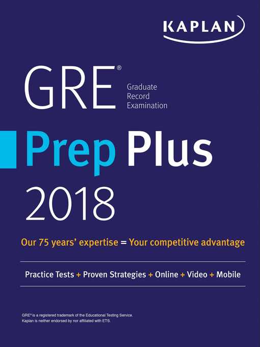 GRE Prep Plus 2018