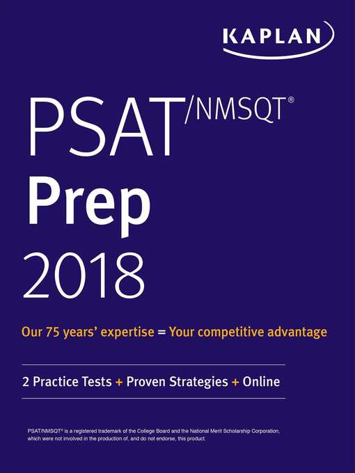 PSAT/NMSQT Prep 2018