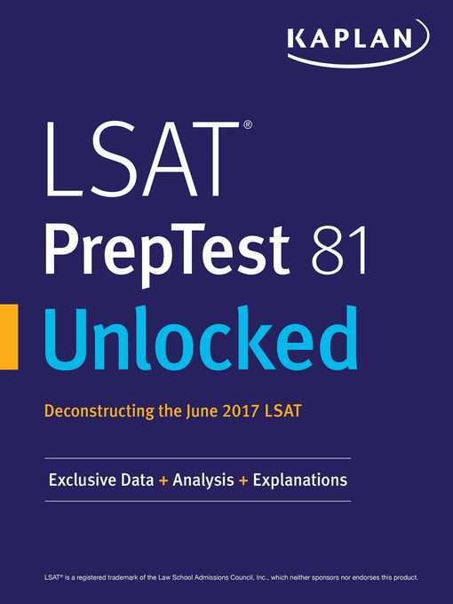 LSAT PrepTest 81 Unlocked