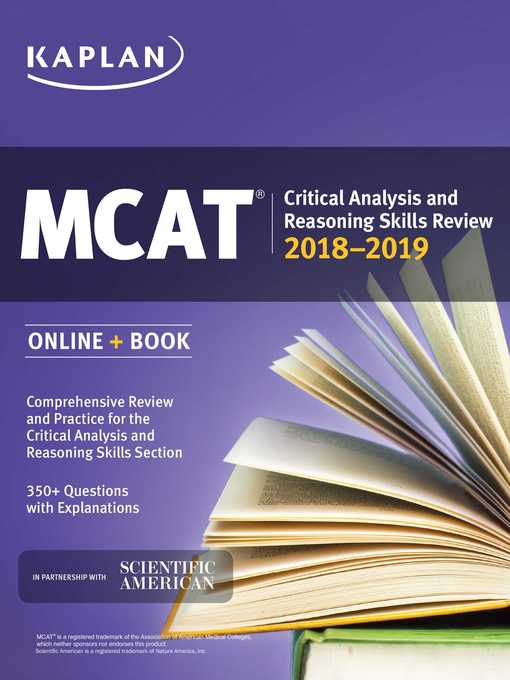 MCAT Critical Analysis and Reasoning Skills Review 2018-2019