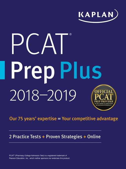 PCAT Prep Plus 2018-2019