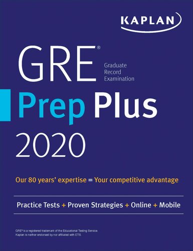 GRE Prep Plus 2019