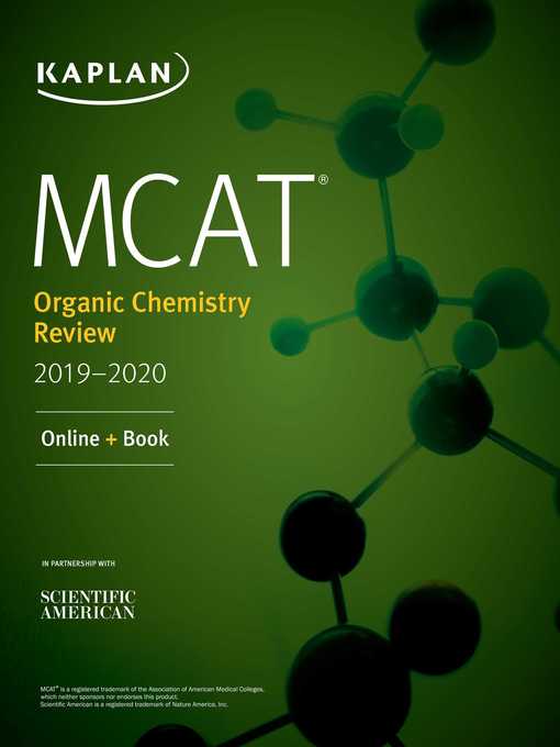 MCAT Organic Chemistry Review 2019-2020