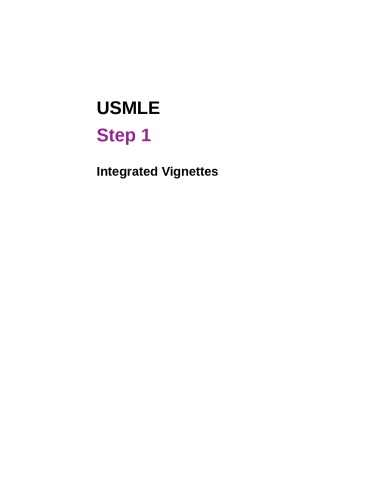 USMLE Step 1