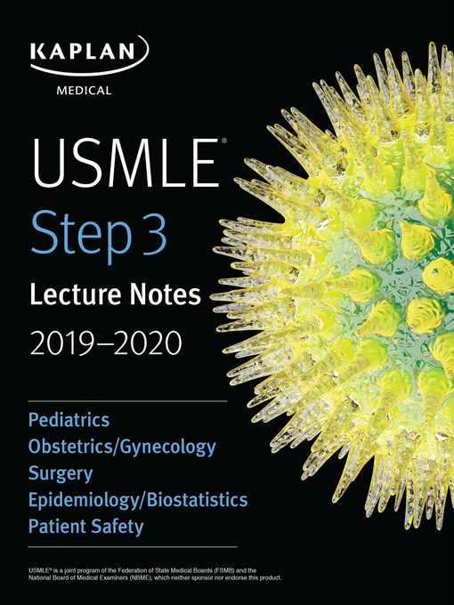 USMLE Step 3 Lecture Notes 2019-2020