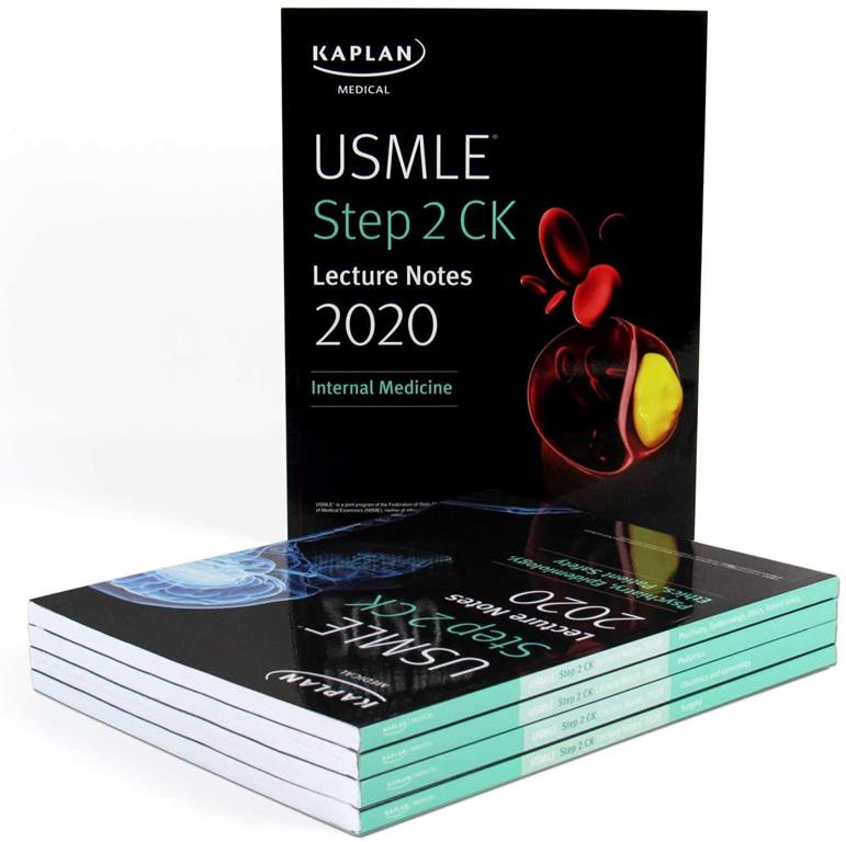 USMLE Step 2 CK Lecture Notes 2020, 5-Book Set (Kaplan Test Prep)