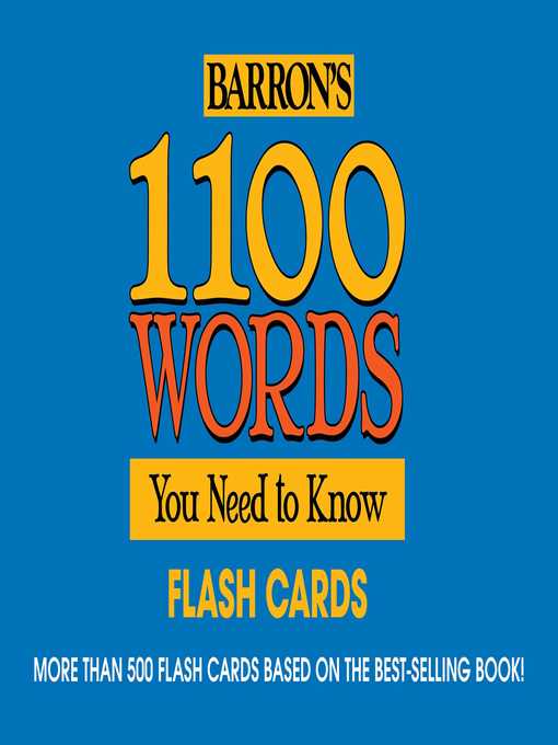 1100 Words You Need to Know Flashcards