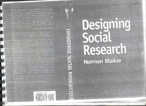 Designing Social Research