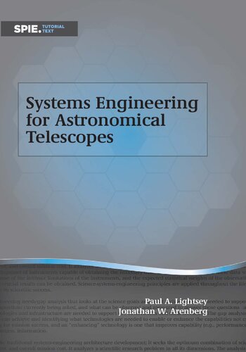 Systems Engineering for Astronomical Telescopes