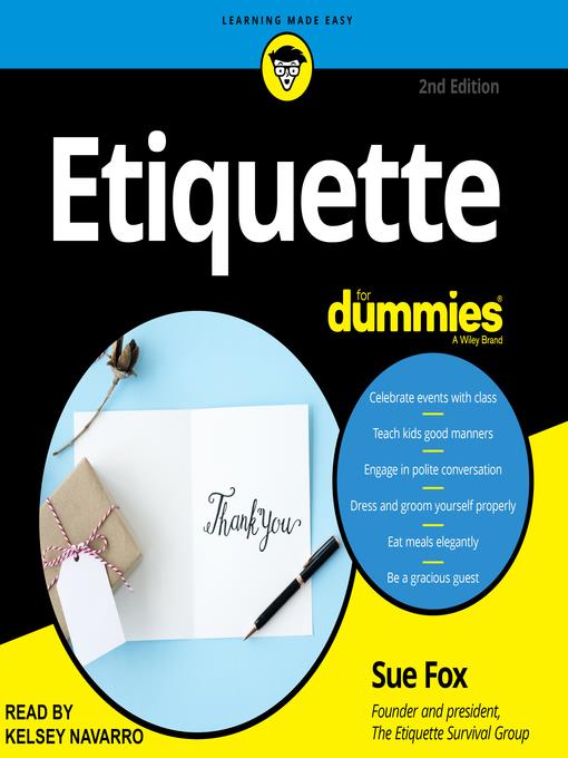 Etiquette for Dummies