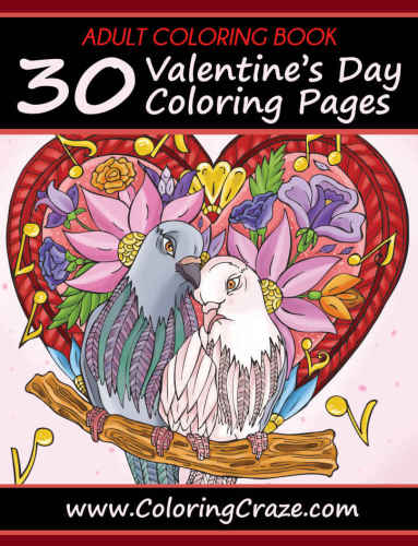 Adult Coloring Book: 30 Valentine's Day Coloring Pages (I Love You Collection)