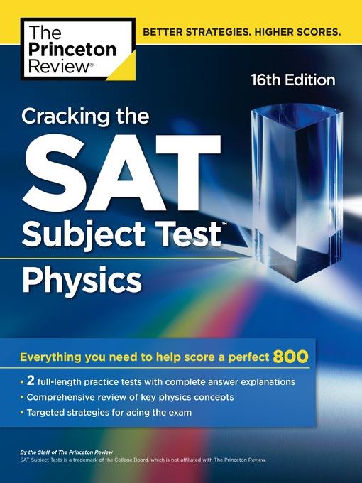 Cracking the SAT Subject Test in Physics, 1