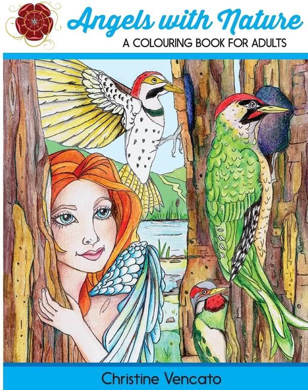 Angels with Nature: A Colouring Book for Adults