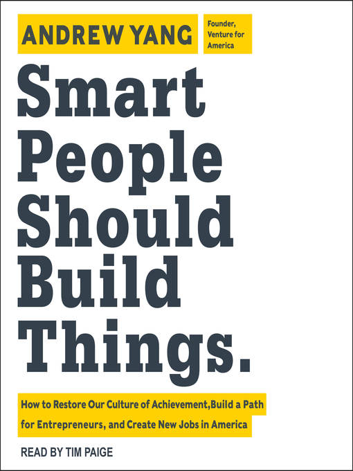 Smart People Should Build Things