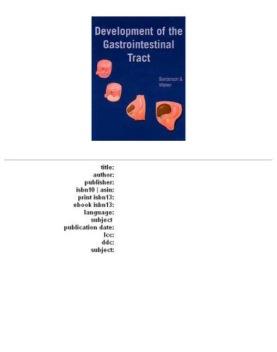 Development of the Gastrointestinal Tract