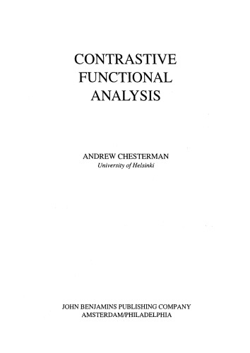 Contrastive Functional Analysis