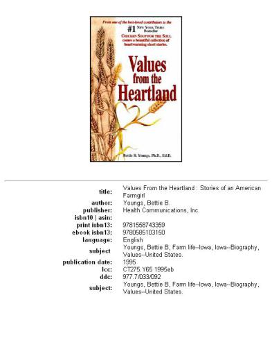 Values from the Heartland