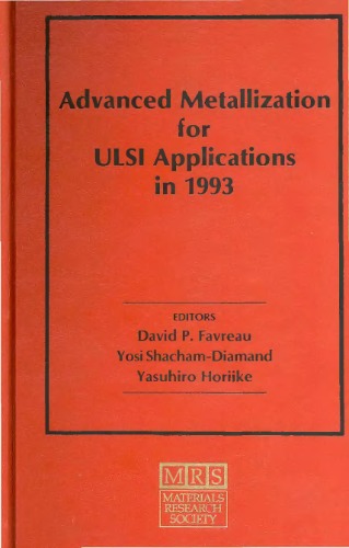 Advanced Metallization for ULSI Applications in 1993