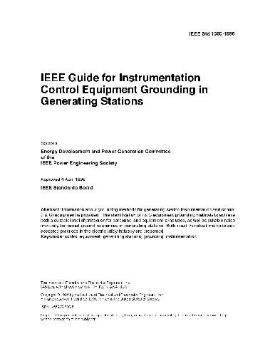 IEEE guide for instrumentation [and] control equipment grounding in generating stations