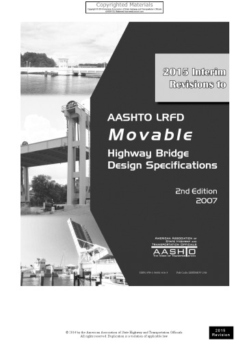 AASHTO LRFD Bridge Design Specifications, U.S. Customary Units (7th Edition).