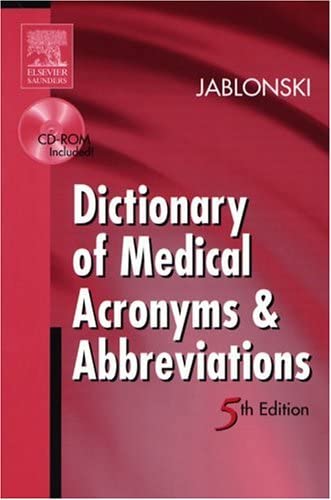 Dictionary of Medical Acronyms &amp; Abbreviations [With CD-ROM]