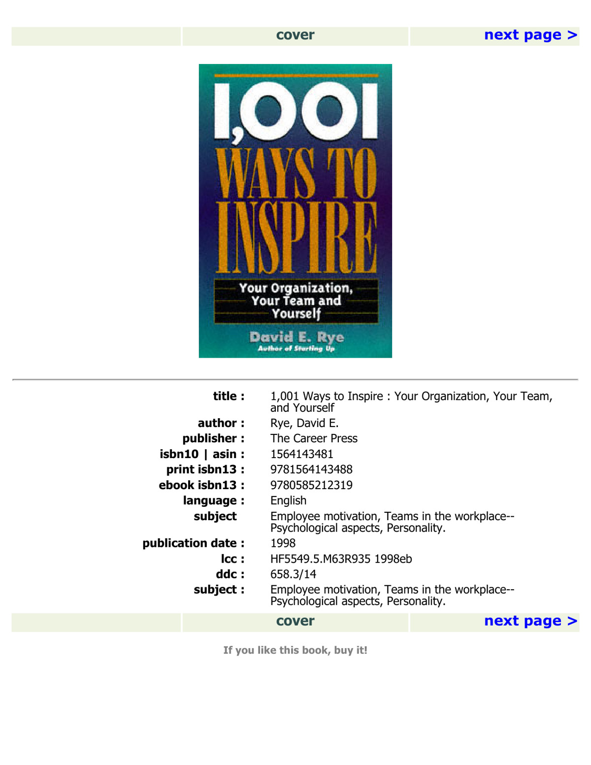 1,001 Ways to Inspire