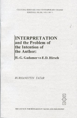 Interpretation And The Problem Of The Intention Of The Author