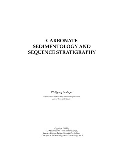Carbonate Sedimentology And Sequence Stratigraphy