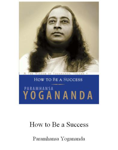 How to Be a Success