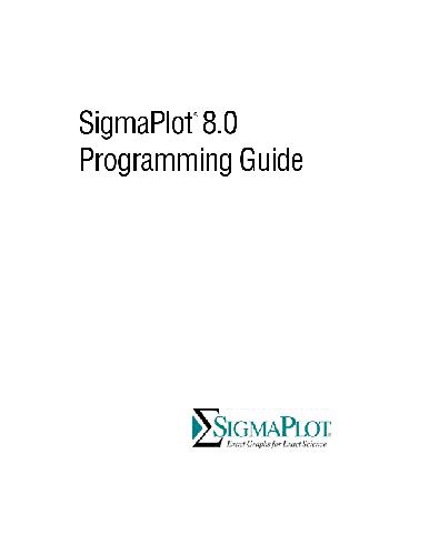 SigmaPlot 2000 : for Windows 95, 98, 2000, and NT.