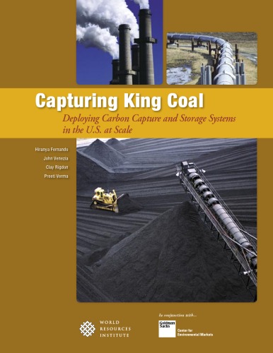 Capturing king coal : deploying carbon capture and storage systems in the U.S. at scale
