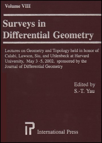 Lectures on geometry and topology held in honor of Calabi, Lawson, Siu, and Uhlenback at Harvard University, May 3 - 5, 2002 sponsored by the Journal of Differential Geometry