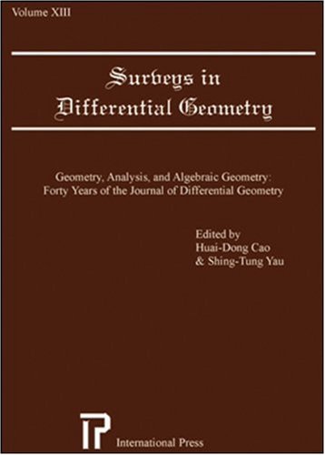 Geometry, analysis, and algebraic geometry : forty years of the Journal of Differential Geometry