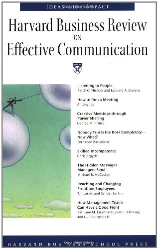 Harvard Business Review on Effective Communication