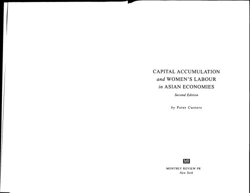 Capital Accumulation and Women's Labor in Asian Economies