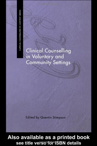 Clinical Counselling in Voluntary and Community Settings