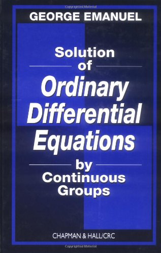 Solution of Ordinary Differential Equations by Continuous Groups