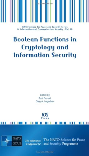 Boolean Functions In Cryptology And Information Security (Nato Science For Peace And Security)