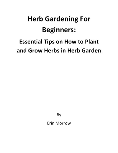 HERB GARDENING FOR BEGINNERS